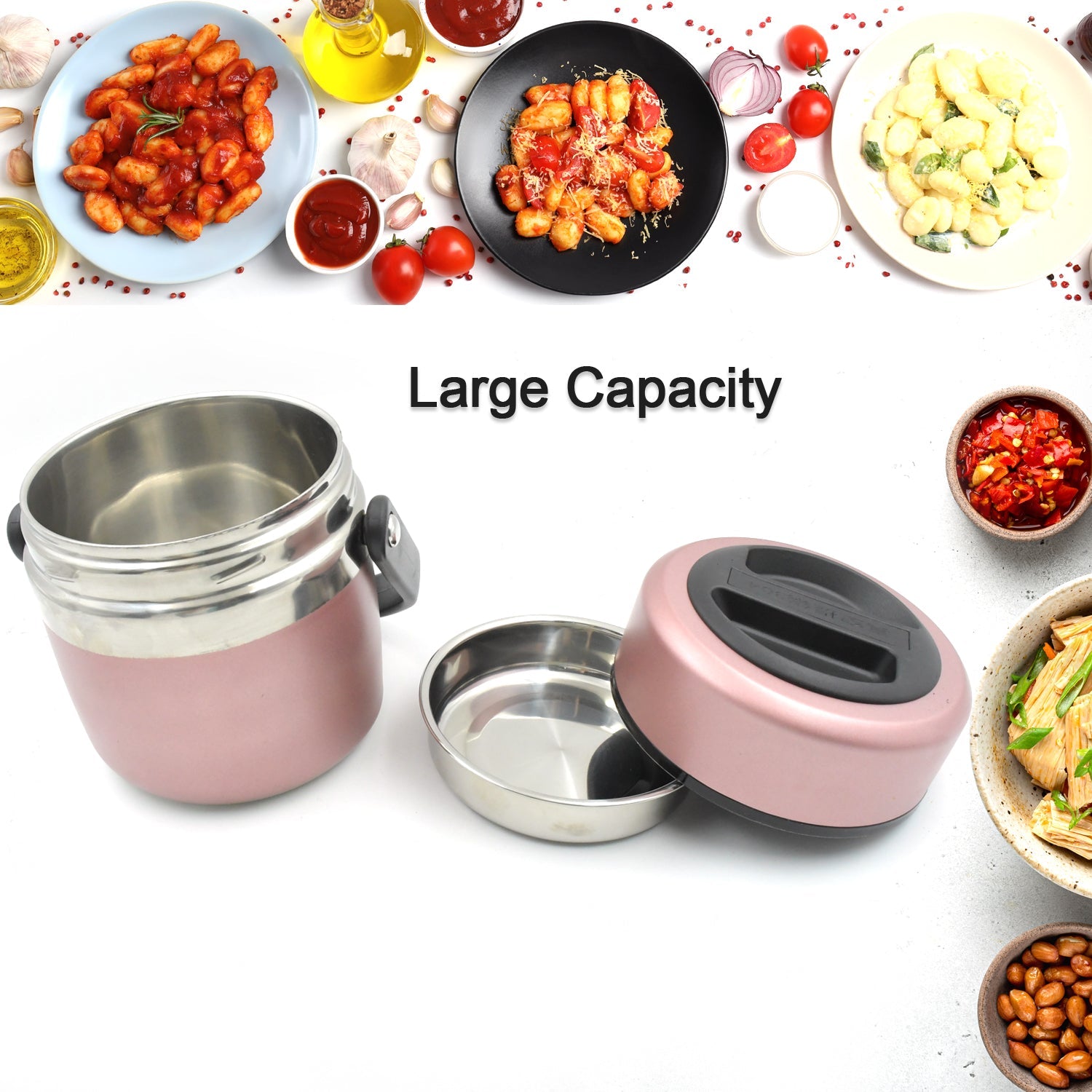 5524 Leak-proof Thermos Flask For Hot Food, Warm Soup Cup, Vacuum Insulated Lunch Box, Food Box for Thermal Container For Food Stainless Steel (Multi-Color) 5524 Leak-proof Thermos Flask For Hot Food, Warm Soup Cup, Vacuum Insulated Lunch Box, Food Box for Thermal Container For Food Stainless Steel (Multi-Color)